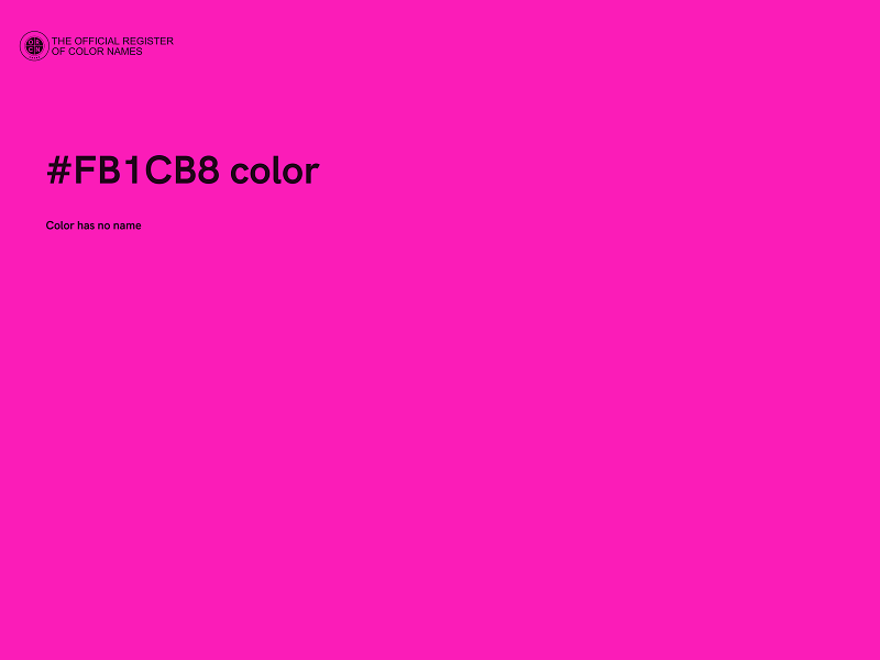 #FB1CB8 color image