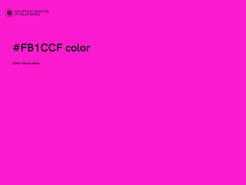 #FB1CCF color image