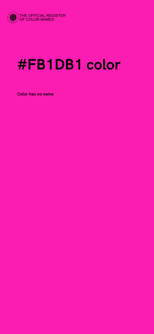 #FB1DB1 color image