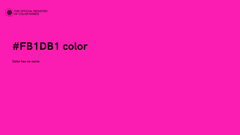 #FB1DB1 color image