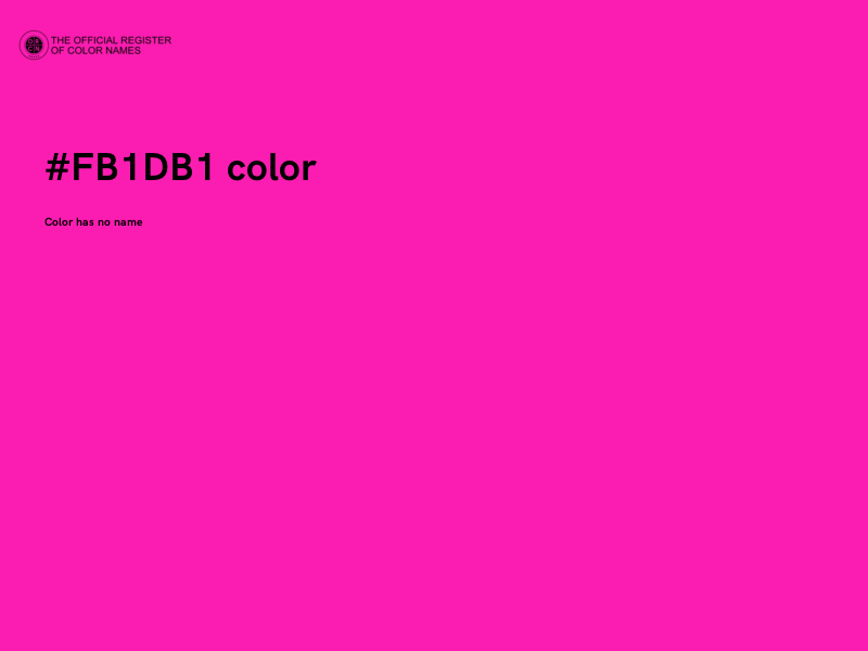 #FB1DB1 color image