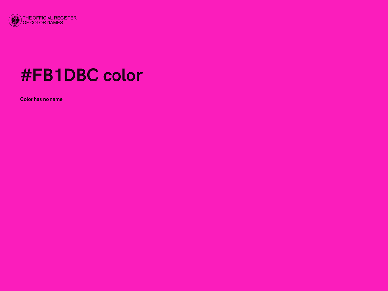 #FB1DBC color image