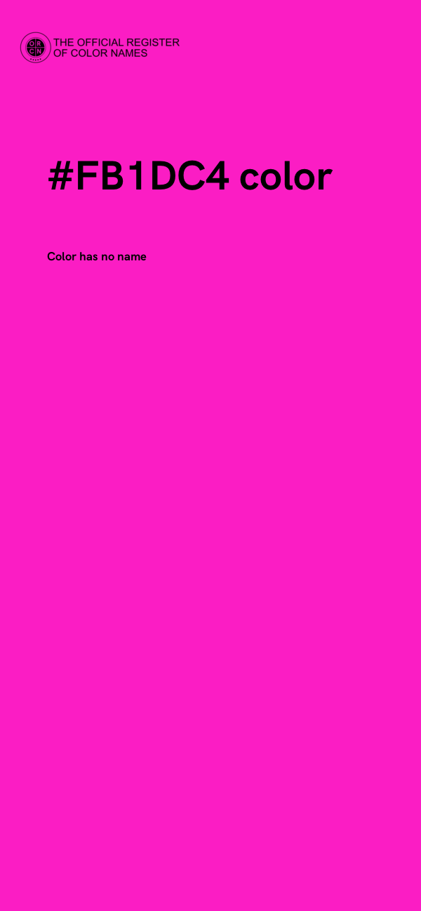 #FB1DC4 color image