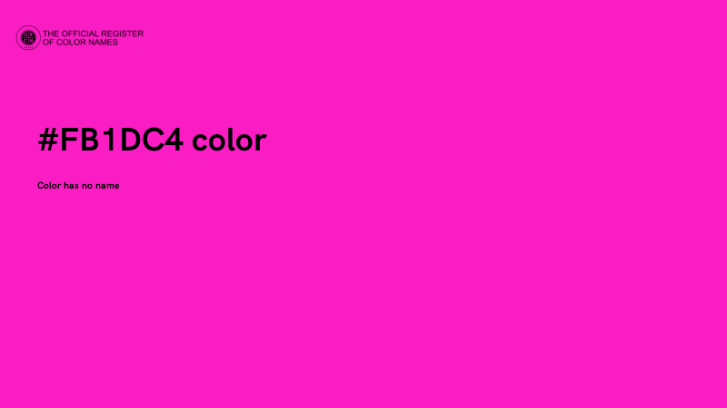 #FB1DC4 color image