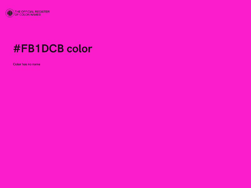 #FB1DCB color image