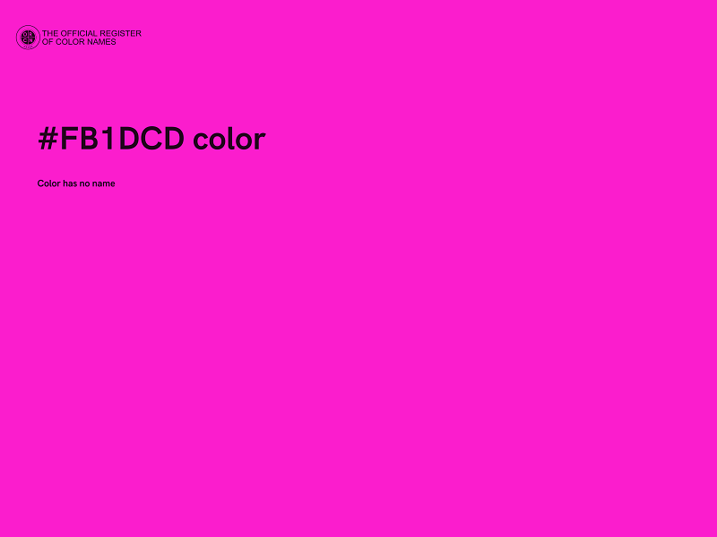 #FB1DCD color image