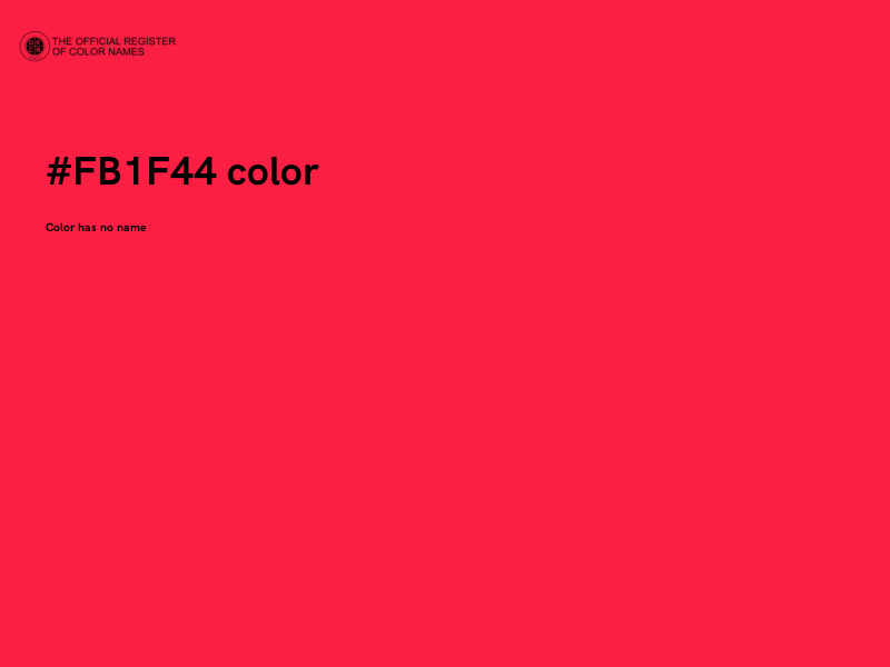 #FB1F44 color image