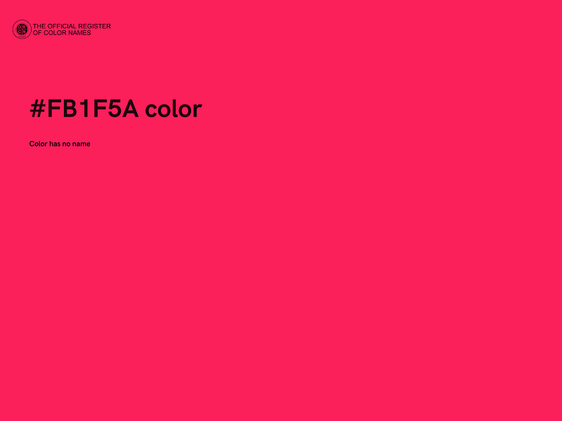 #FB1F5A color image