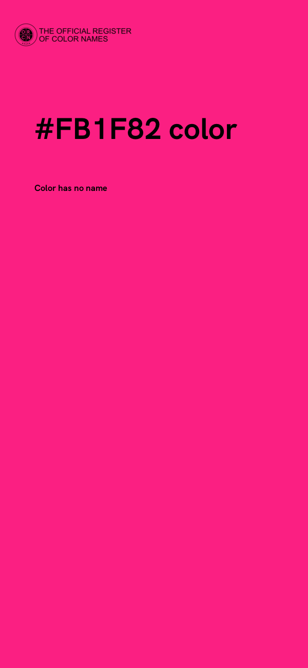 #FB1F82 color image