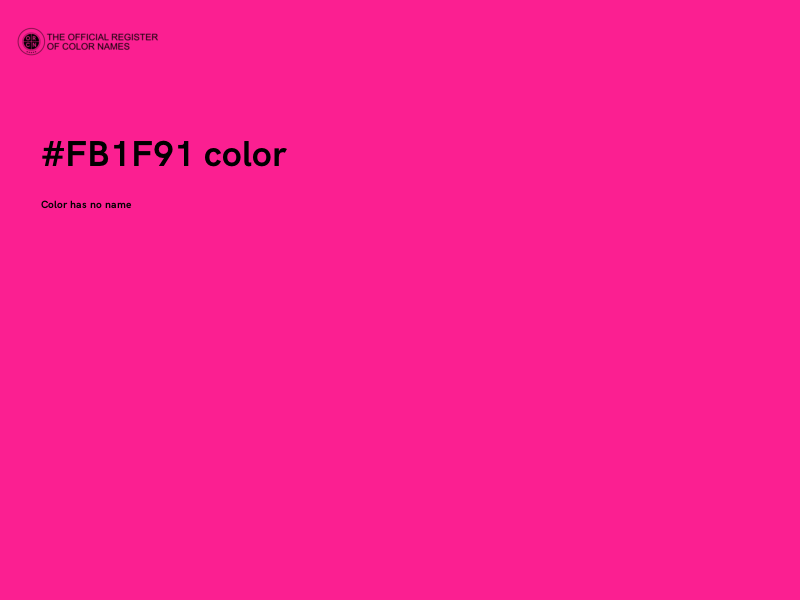 #FB1F91 color image