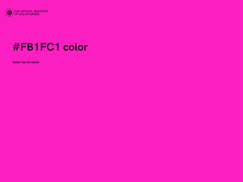 #FB1FC1 color image