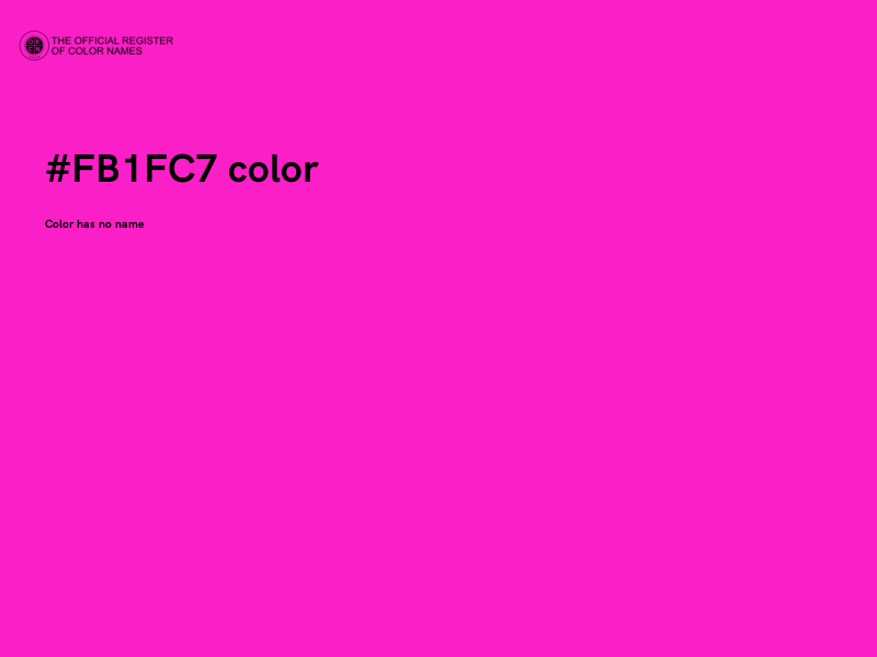 #FB1FC7 color image