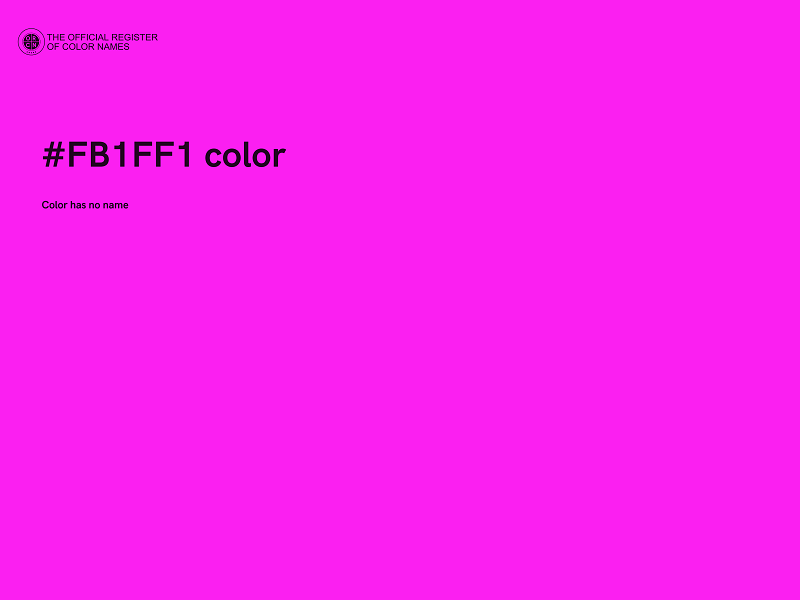 #FB1FF1 color image