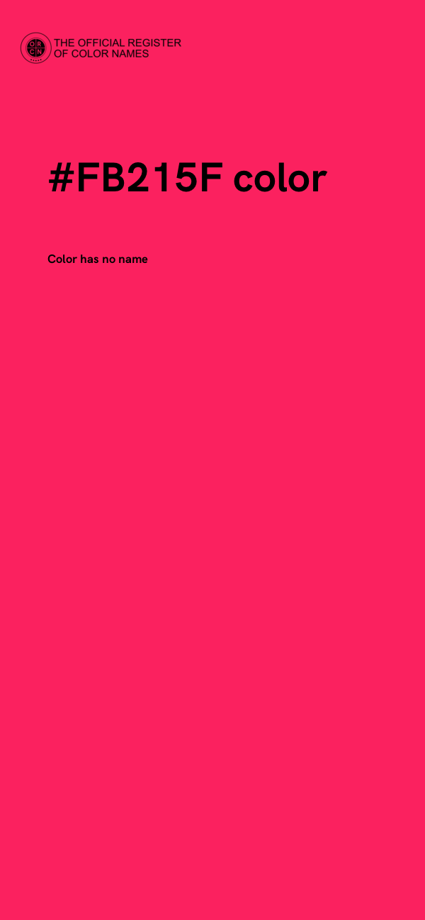 #FB215F color image