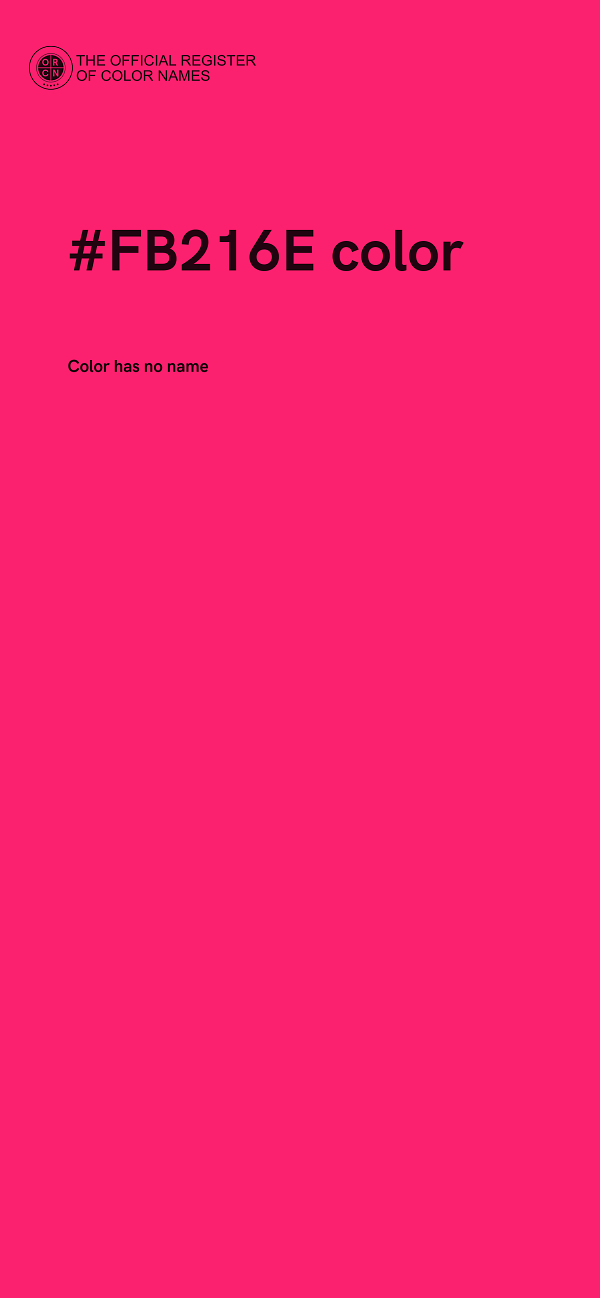 #FB216E color image