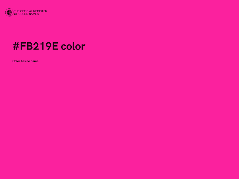 #FB219E color image