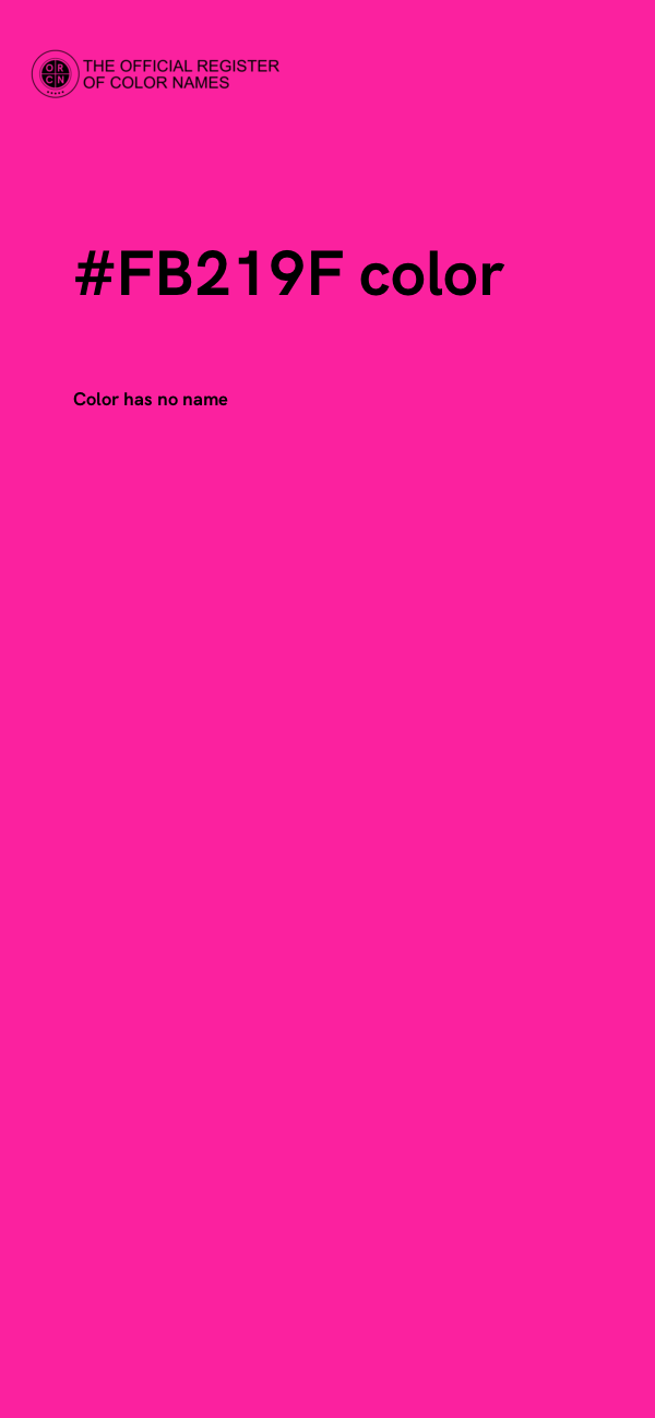 #FB219F color image