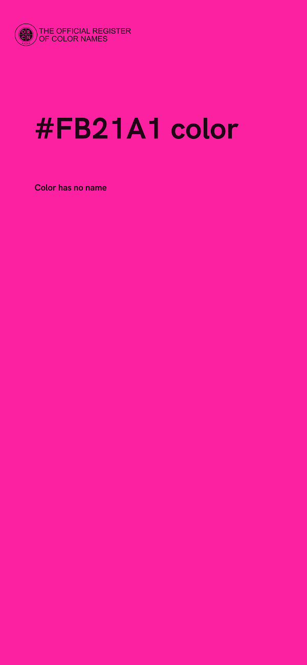 #FB21A1 color image