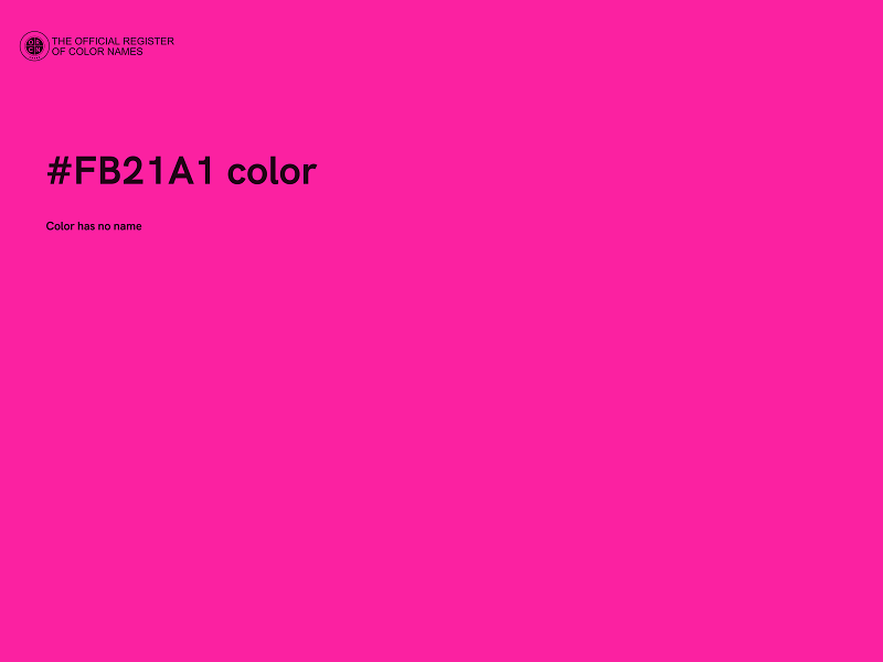 #FB21A1 color image