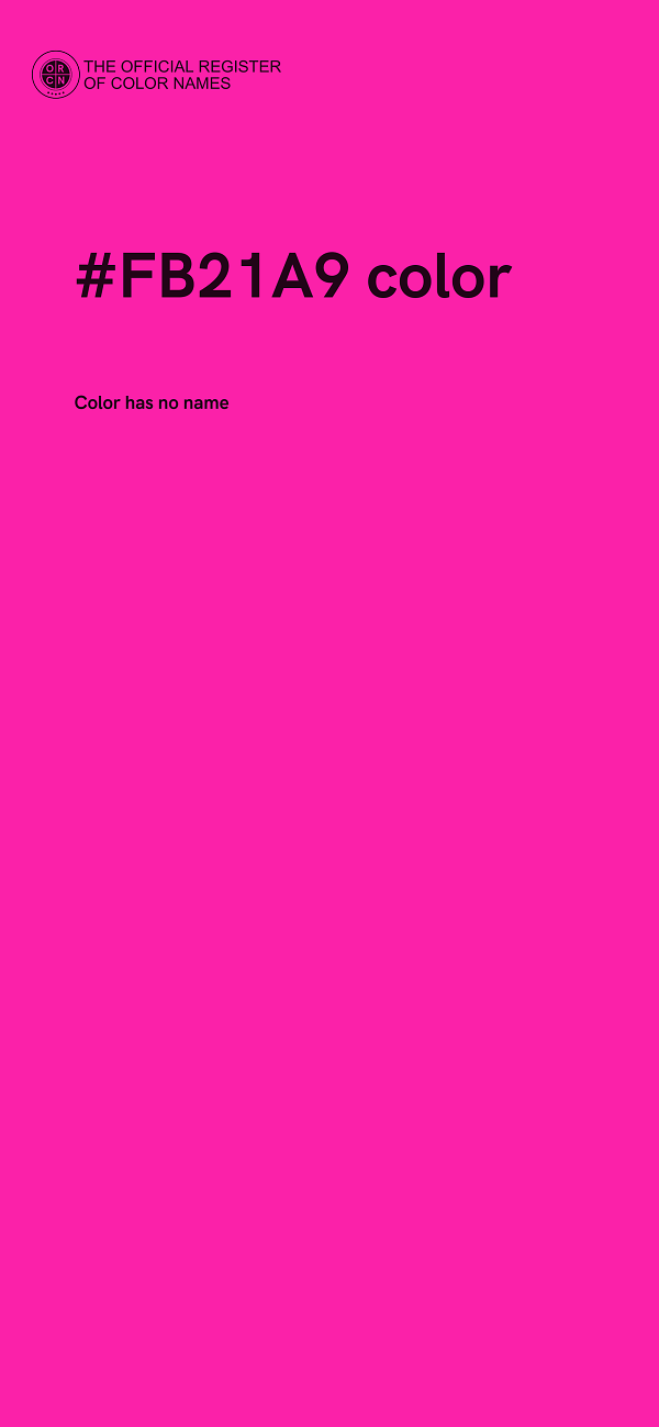 #FB21A9 color image
