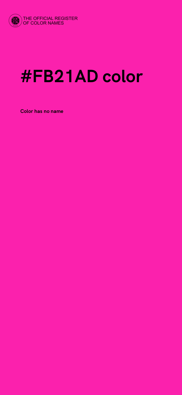 #FB21AD color image