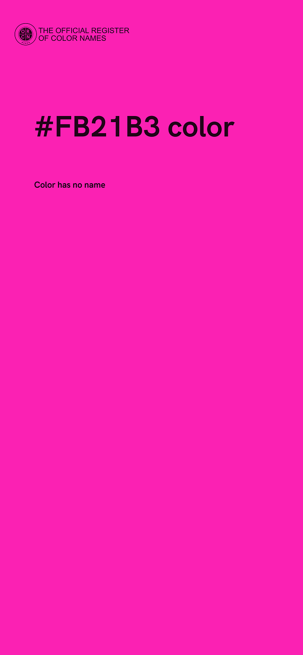 #FB21B3 color image
