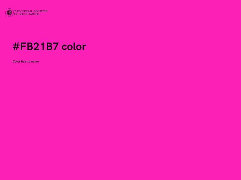 #FB21B7 color image