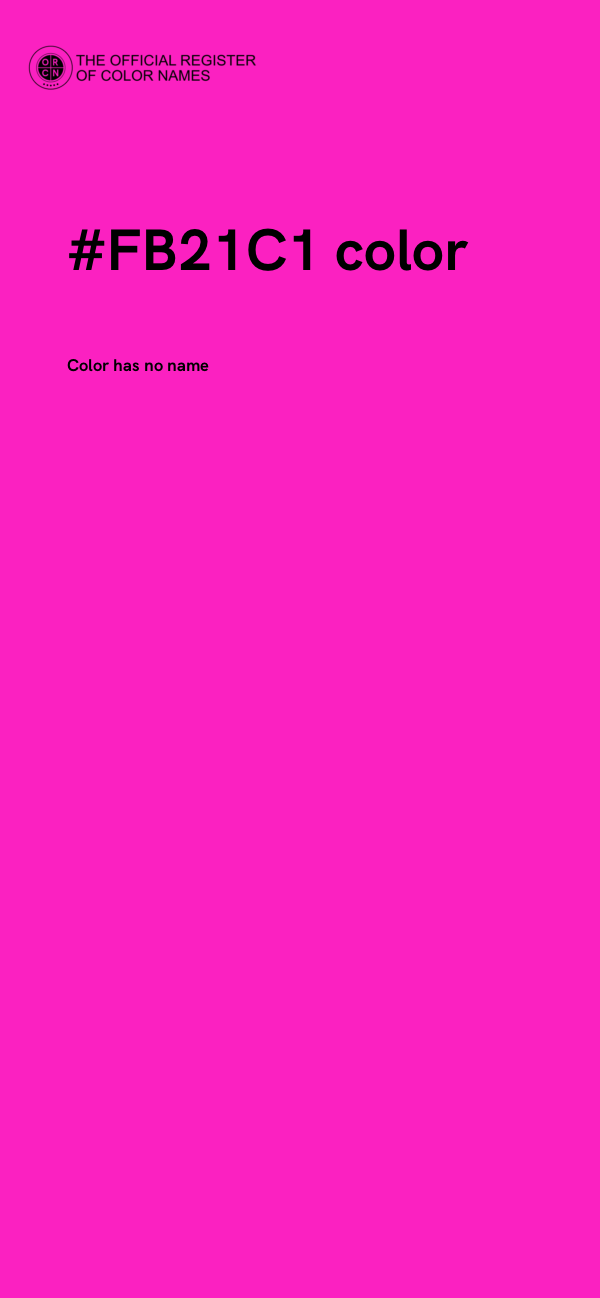 #FB21C1 color image