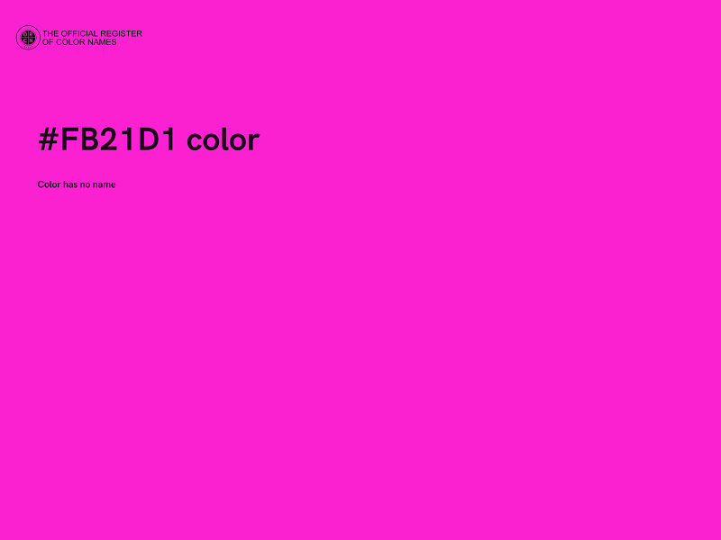 #FB21D1 color image