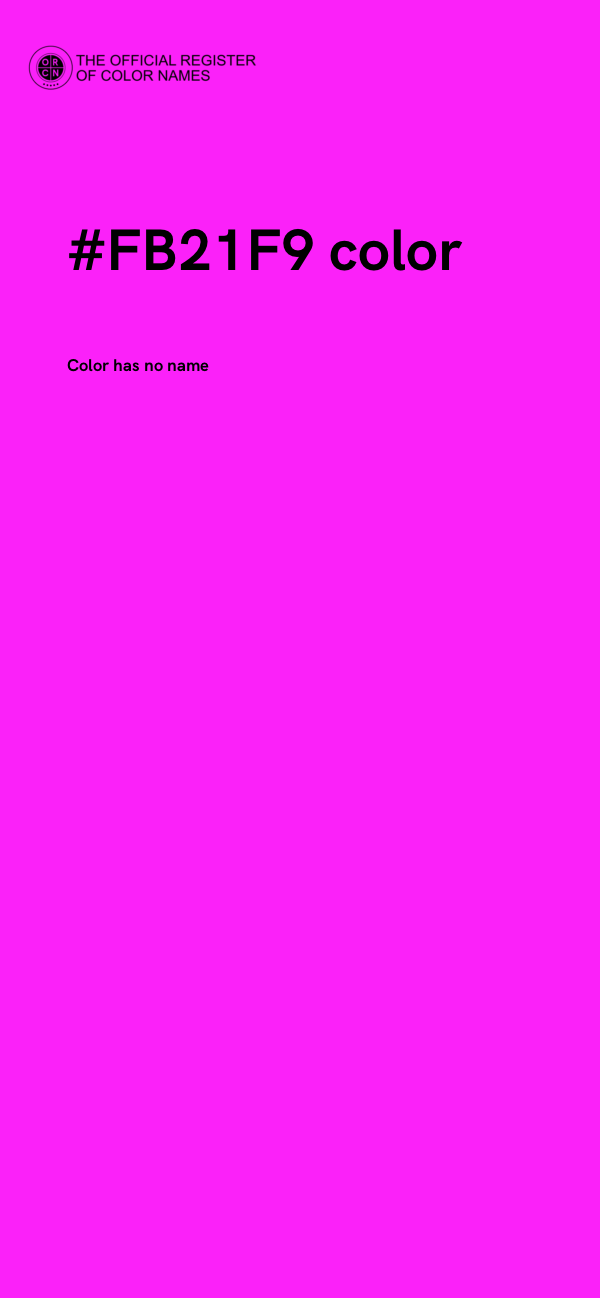 #FB21F9 color image