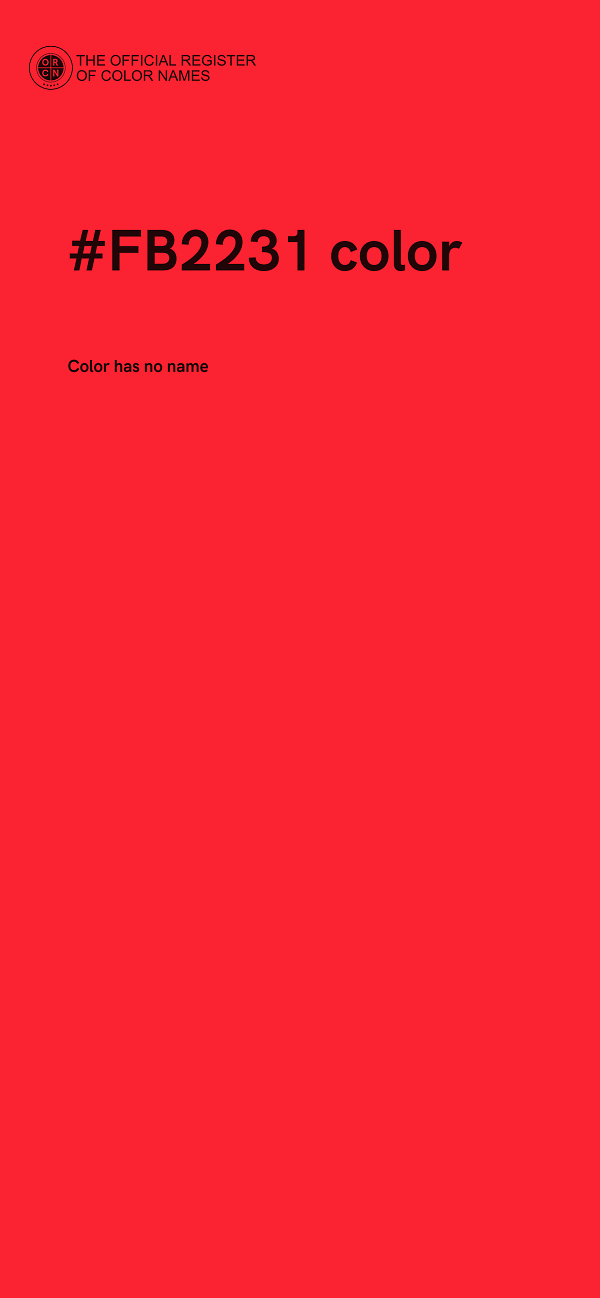 #FB2231 color image