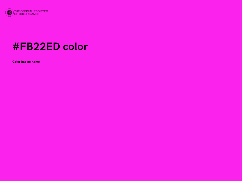 #FB22ED color image