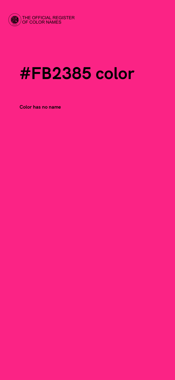 #FB2385 color image