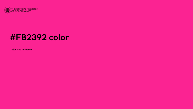 #FB2392 color image