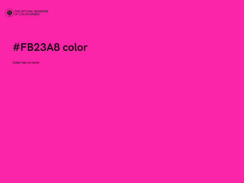 #FB23A8 color image