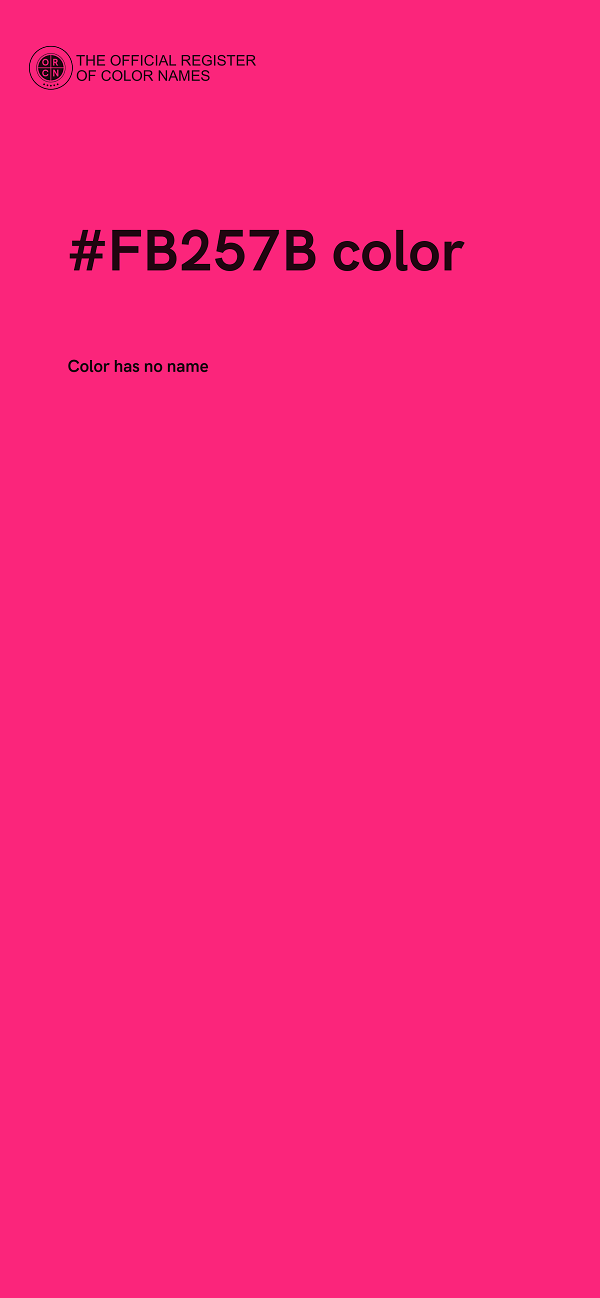 #FB257B color image