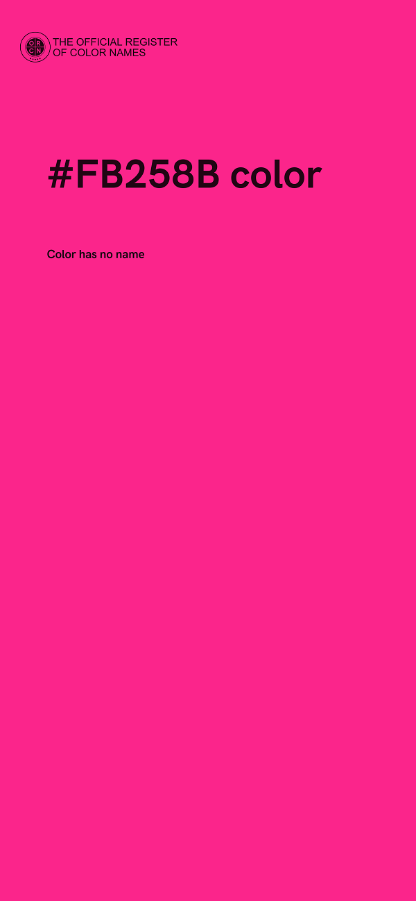 #FB258B color image