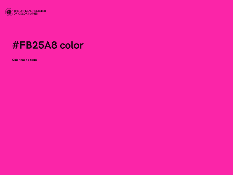 #FB25A8 color image