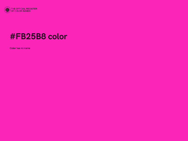 #FB25B8 color image