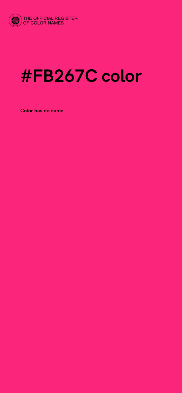 #FB267C color image