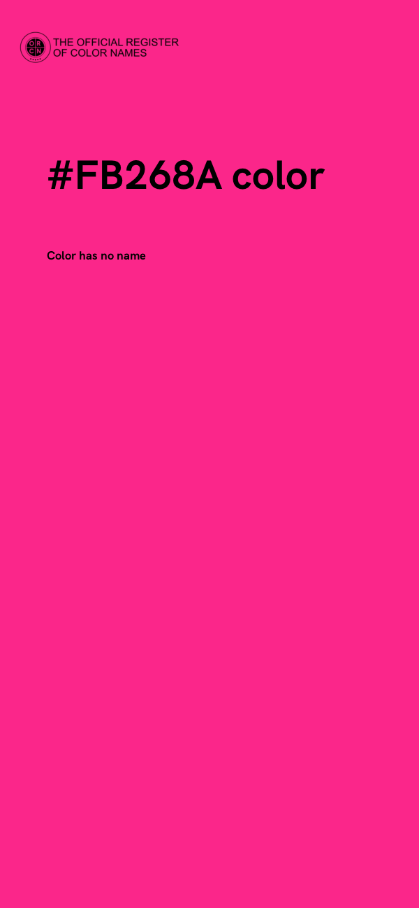 #FB268A color image