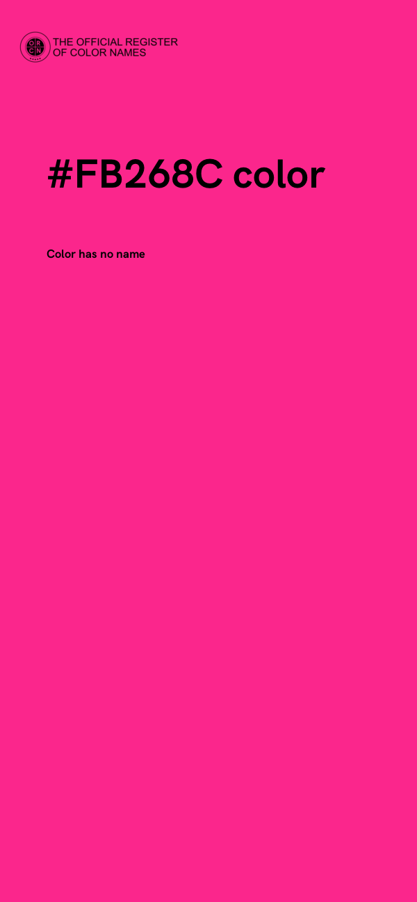 #FB268C color image