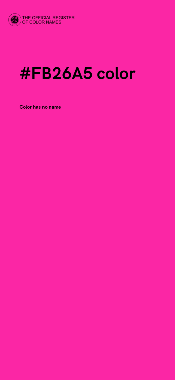 #FB26A5 color image