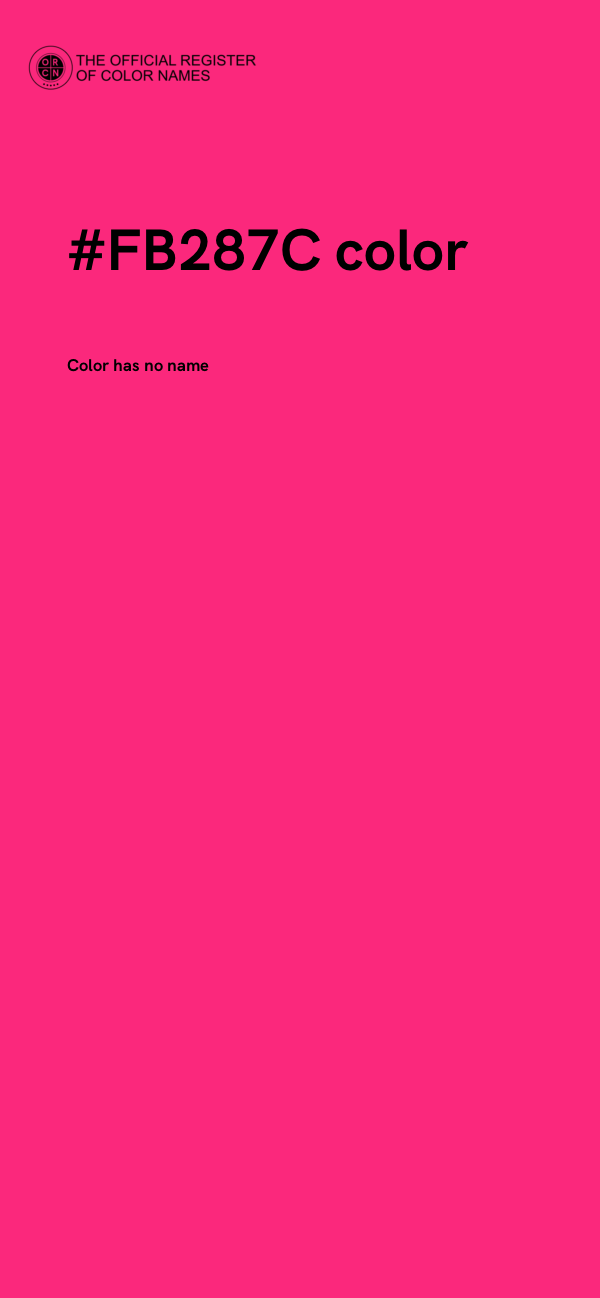 #FB287C color image