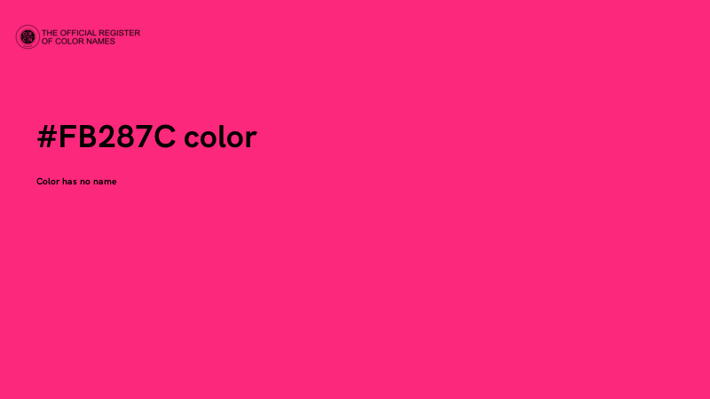 #FB287C color image
