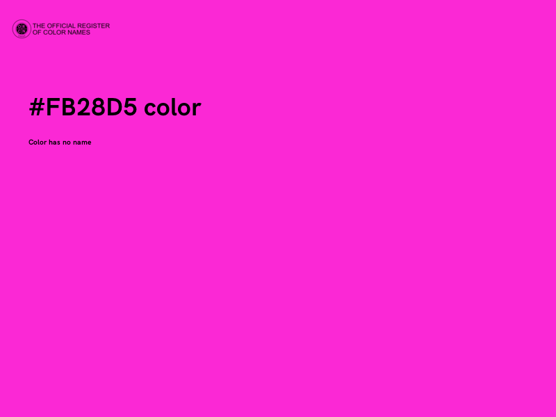 #FB28D5 color image