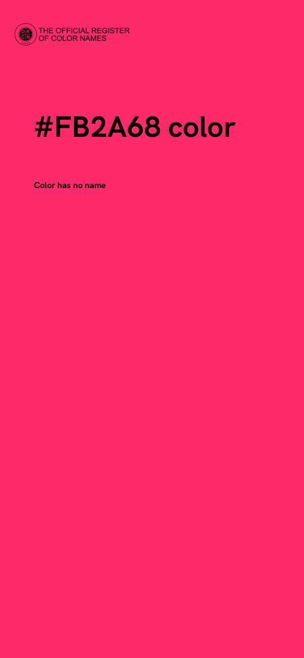 #FB2A68 color image