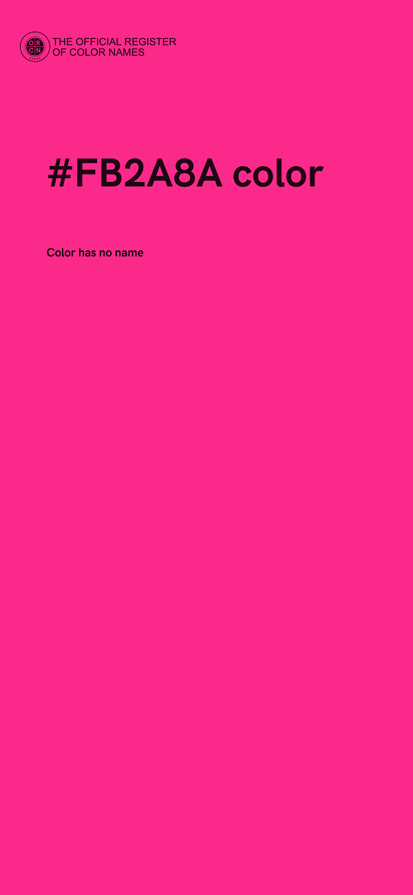#FB2A8A color image