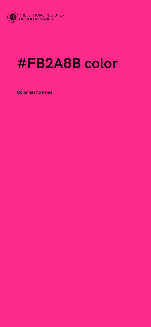 #FB2A8B color image