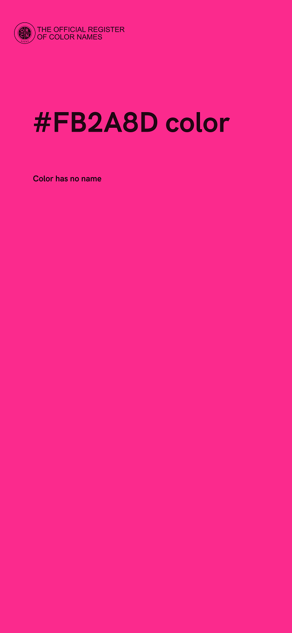 #FB2A8D color image